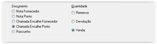 Agora devemos informar o número da chamada de encalhe que iremos utilizar.