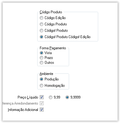 configurações: Clique na aba Configurar.