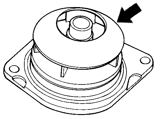 SÉRIE 10 Sistema de Arrefecimento Verificar visualmente o estado das palhetas do rotor da bomba de água. Se a bomba estiver danificada ou desgastada, substitua.