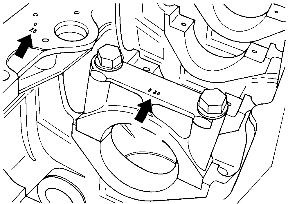 SÉRIE 10 Mancais do Bloco do Motor Árvore de Manivelas Antes de fazer qualquer verificação nas capas e mancais principais, assegure-se que a numeração gravada no bloco corresponde à do mancal.