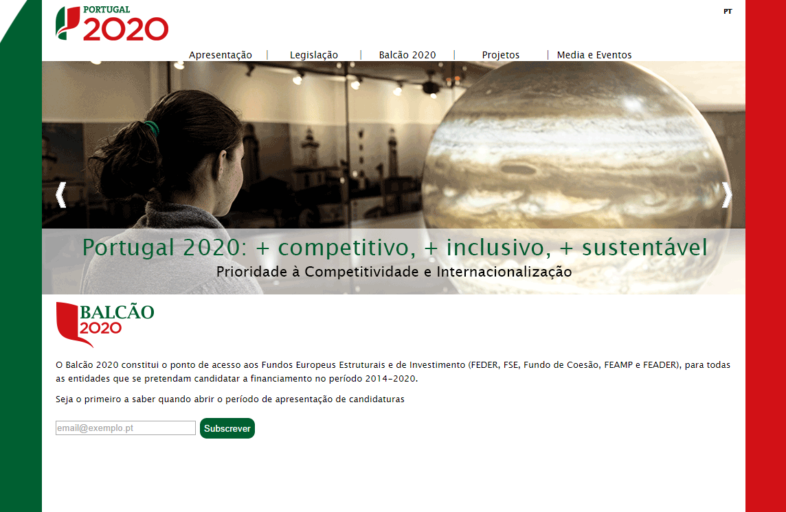 Portugal 2020 O Portal www.pt-2020.