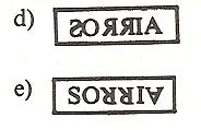 Observando certa inscrição pintada 17) (UECE) Um espelho plano E está fixo em uma parede vertical, de modo que sua borda inferior dista