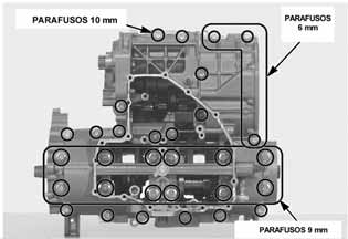 e todos os dutos de passsagem do sistema de lubrificação.