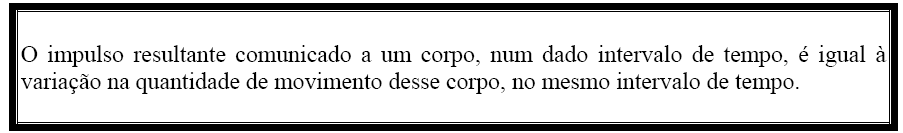 01. Uma força constante atua durante 5 s sobre uma partícula de massa 2 kg, na direção e no sentido de seu movimento, fazendo com que sua velocidade escalar varie de 5