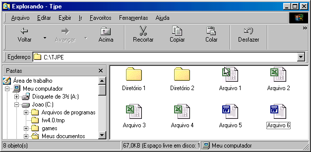 Visual Basic 32) (TTN 98) No Windows o Windows Explorer é um a. Dispositivo de edição de textos que permite explorar as vantagens do Word e do Excel b.