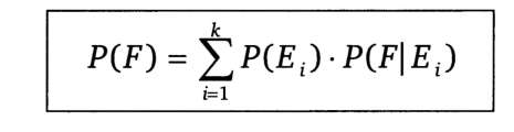16) Naturalmente, algumas P(F E i ) poderão assumir valor zero por não haver interseção entre F e E t.