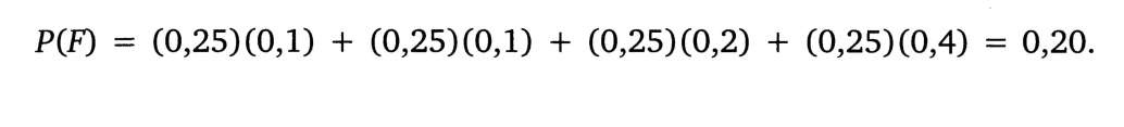 e as probabilidades de não-conformidade para cada fornecedor sejam: Então, usando (4.16), a probabilidade de não conforme é dada por: 4.