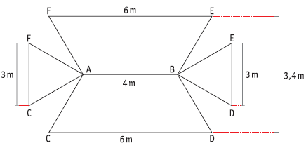 será a). 7. 8. d). e). (I) 7) (Unicamp) O sólido da figura ao lado é um cubo cuja aresta mede cm. a) Calcule o volume da pirâmide ABCD.