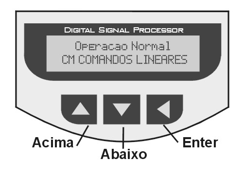 acima, Seta abaixo e Enter : Observação: A disposição dos