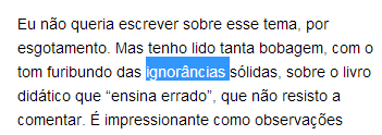 ouviram falar sem ao menos ler a obra.