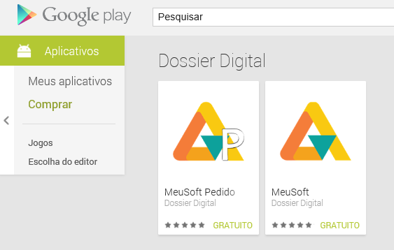 Conheça também nossos aplicativos para ANDROID https://play.google.com/store/apps/details?id=ws.dossierdigital.mobile.