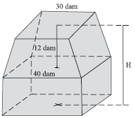 área da base grande é de 70 cm e a área da base pequena é de 0 cm, qual o volume de madeira empregado para fazer o banquinho?