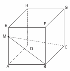 b) Calcule o volume do sólido com vértices A, D, L, K, C e M. 0) (FUVEST-007) O cubo ABCDEFGH possui arestas de comprimento a. O ponto M está na aresta AE e AM = ME.