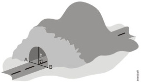 vezes aquele chuveiro manual. Dado: 1.000 cm = 1 litro. 1. Na construção de uma estrada retilínea foi necessário escavar um túnel cilíndrico para atravessar um morro.