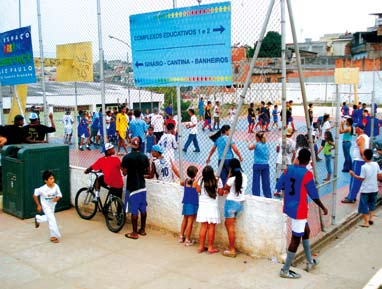 Com a implementação do Espaço Criança Esperança ali, o Sou da Paz passou a gerir o local com a Prefeitura, e a propor novas maneiras de ocupá-lo.