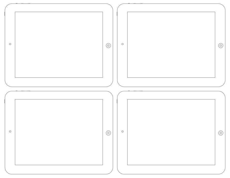 Wireframe Sketch Sheet - Web Browser