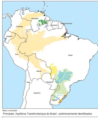 Figura 14 Mapa dos principais aqüíferos