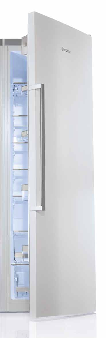 s e congeladores 3 100% Qualidade A Bosch foi a primeira marca a produzir um frigorifico com acabamento em vidro.