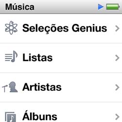 Músicas e outros tipos de áudio 5 Como reproduzir música O ipod nano facilita a busca e a audição de músicas.