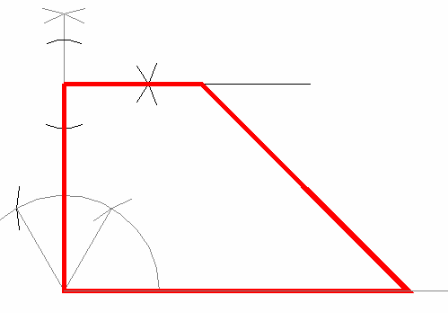 losango); As intersecções dos arcos são os dois outros vértices do quadrilátero.