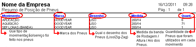 Neste campo é possível ter o Laudo do Pneu cadastrado ao selecionar a placa. Também em Relat. -> Plano de Manut.