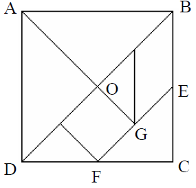 67 obtendo dois novos pontos, sendo que um destes pontos foi ligado ao ponto G e o outro foi ligado ao ponto F, obtendo-se assim (Figura 19), sete formas geométricas que foram identificadas e