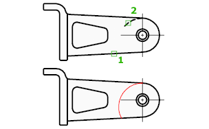 A partir do acionamento do Comando trim: 1 Inicialmente é Pedido para Selecionarmos o objeto a ser usado como linha de corte ou limite, que deverá obrigatoriamente ter uma intersecção ou estar