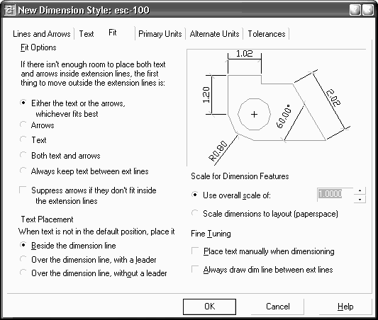 00 7.50 Observação: Os valores acima estabelecem uma proporção que se ajusta em desenhos feitos em metros e iniciados na opção start from scratch english ou use a template com o template acad.dwt.