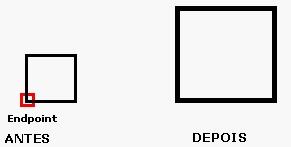 9- BREAK (Modify>Break ) ( BR via teclado) Apaga partes de linhas, traços, círculos arcos e polylines, ou divide os mesmos em duas entidades distintas.