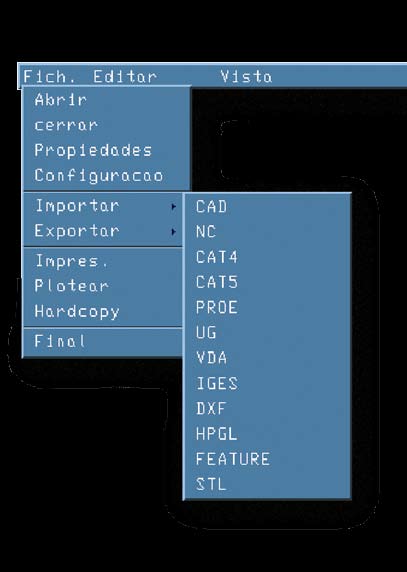 Todos os interfaces estão preparados para ler e exportar peças de qualquer dimensão. Durante a importação de dados é possível utilizar filtros inteligentes que permitem optimizar os dados originais.