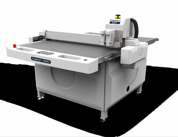 Kongsberg XE10 Solução versátil para a produção de amostras e pequenas tiragens A Kongsberg XE10 é uma mesa para corte e vinco em pequenas