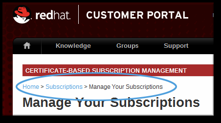 Red Hat Portal do Cliente 1 RHN Gerenciamento de Subscrições Figura 4.