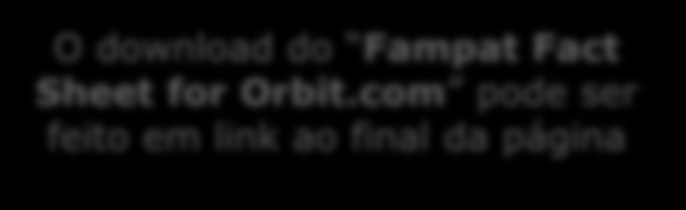 O download do Fampat Fact Sheet for Orbit.