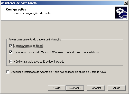 I N S T A L A Ç Ã O R E M O T A E R E M O Ç Ã O D O S O F T W A R E Usando os recursos do Microsoft Windows a partir da pasta compartilhada: os arquivos necessários para desinstalar o aplicativo