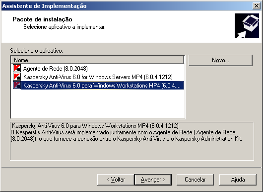 I N S T A L A Ç Ã O R E M O T A E R E M O Ç Ã O D O S O F T W A R E AS ETAPAS DO ASSISTENTE Etapa 1. Seleção de aplicativos a serem instalados... 61 Etapa 2. Seleção de computadores visados.