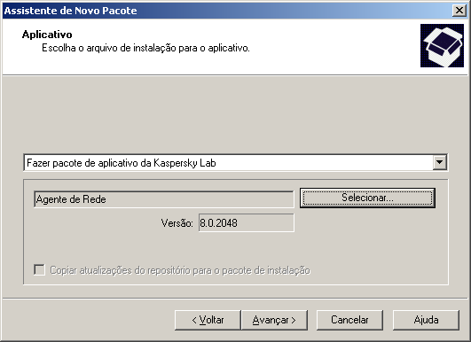 I N S T A L A Ç Ã O R E M O T A E R E M O Ç Ã O D O S O F T W A R E AS ETAPAS DO ASSISTENTE Etapa 1. Definição do nome do pacote de instalação... 71 Etapa 2.