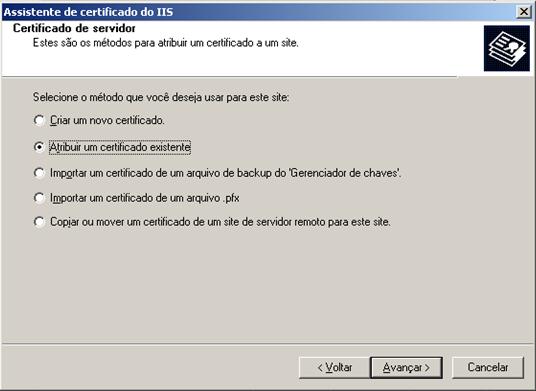 Em seguida, siga os demais passos, até a conclusão do assistente. 6.1. Configurar certificado no IIS 7.