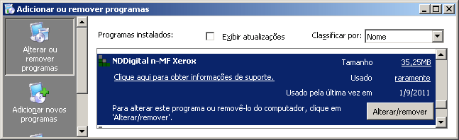 MDS05 Clique em Sim caso deseje salvar uma cópia destas informações, então, o arquivo XML será salvo na área de trabalho dentro da pasta Backup XML. Clique em Não caso não deseje salvar esta cópia.