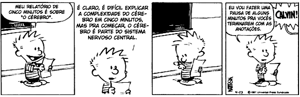 4. (C8H27) Leia a tira. http://www.google.com.br, acesso em 14/03/2013 Observe a palavra me na última fala de Calvin.