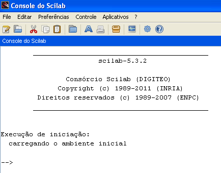 SCILAB O Scilab é um software utilizado para resolução de
