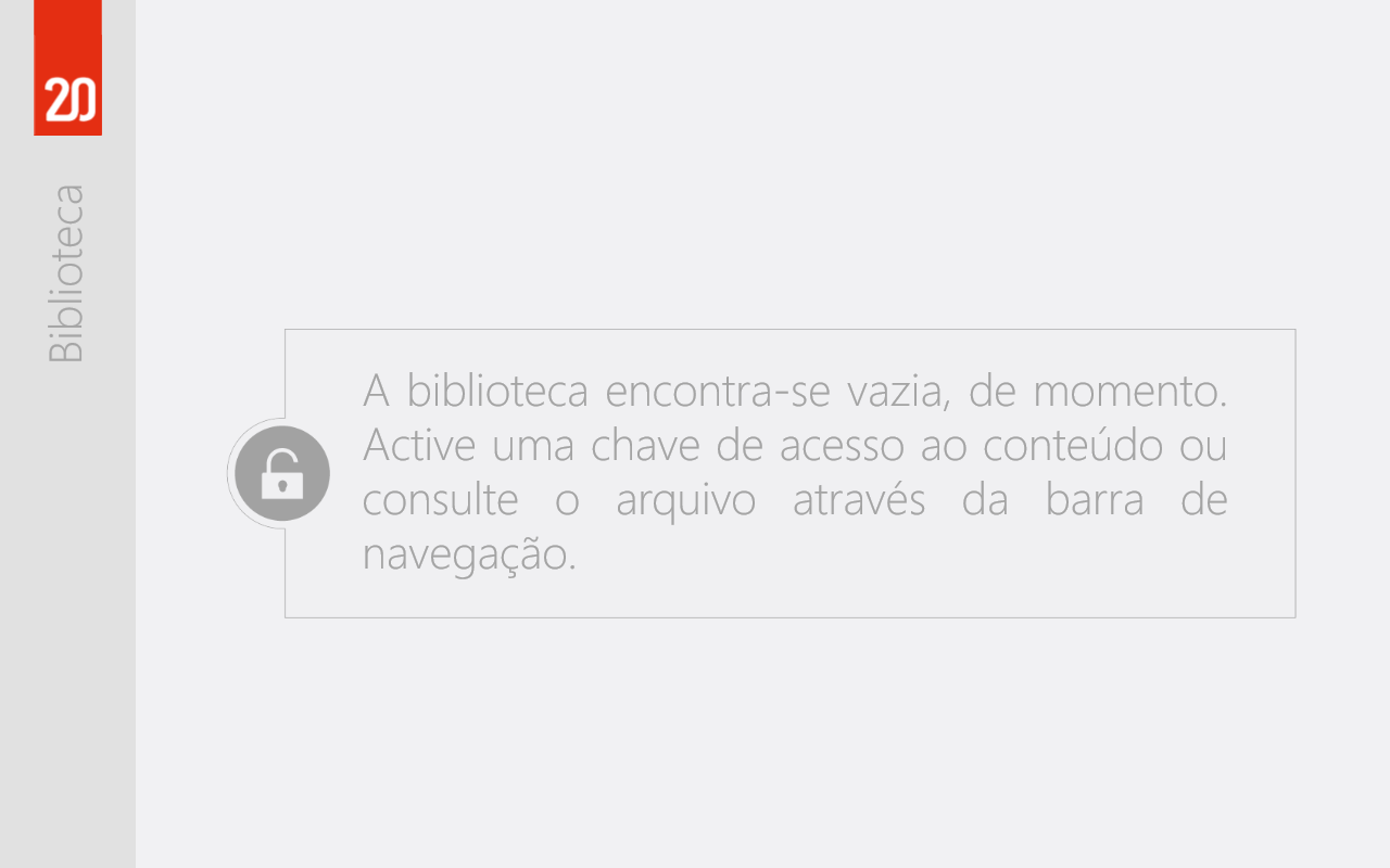 7. Aceder ao 20 Manual com a palavra-passe redefinida. Para ativar manuais na Biblioteca, é necessário ativar as chaves enviadas previamente por email.