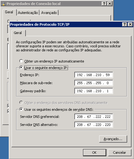 Para licenciar o servidor vamos gerar uma chave publica pelo próprio SiteremoteServer3, porem para fazermos isso devemos deixar o servidor com IP fixo, para isso siga o seguinte passo: Iniciar>