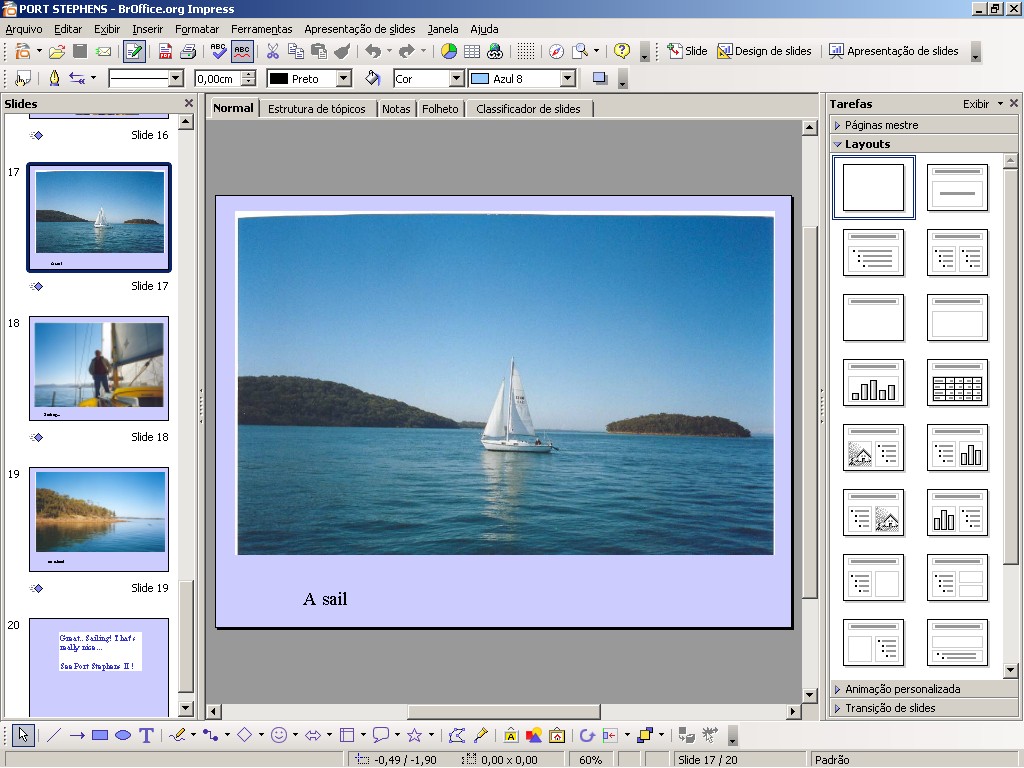 Para exportar uma imagem siga estes passos: selecione a imagem dentro do documento desenho ou da apresentação;