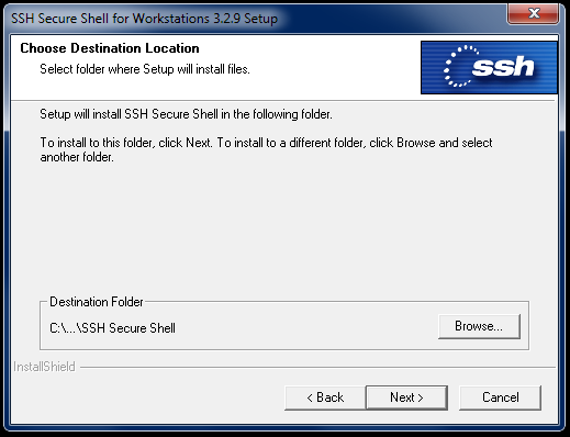 Figura 3. Tela do License Agreement. O software indicará um diretório para instalação. Para aceitá-lo, clique no botão Next. Caso você queira mudar o diretório de instalação, clique no botão Browse.