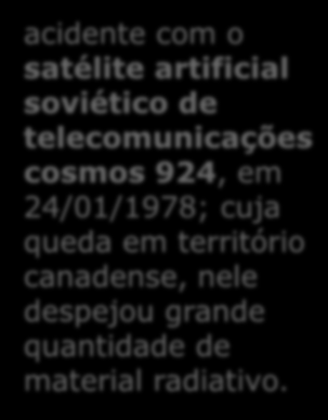 acidente com o satélite artificial soviético