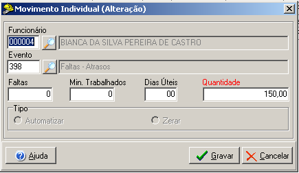 FOLHA DE PAGAMENTO 1 2 3 Movimento individual Processamento Verificação dos Eventos 4 GFIP A c umulados GPS Visualizar a Folha de Pagamento 1ª ETAPA: Nesta primeira etapa temos uma das partes