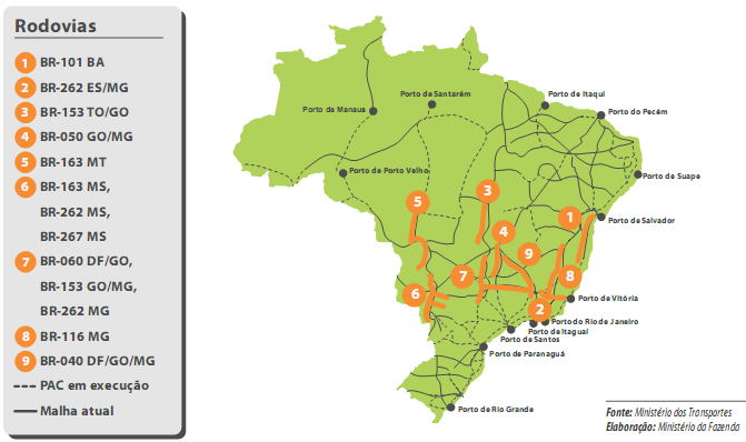 Mapa das Concessões Federais ( 2012): um alerta para o Nordeste