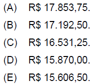 (BB 2010/FCC) Um capital é aplicado, durante 8 meses, a uma taxa de juros simples de 15% ao ano, apresentando um montante igual a R$ 13.