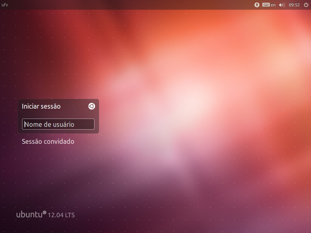 Figura 4: Carregando o sistema operacional Ubuntu pelo DVD.