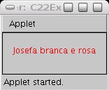 6 Desenvolvendo aplicações para a Internet Figura 22.4. appletviewer exibindo o applet do Exemplo 22.4 22.